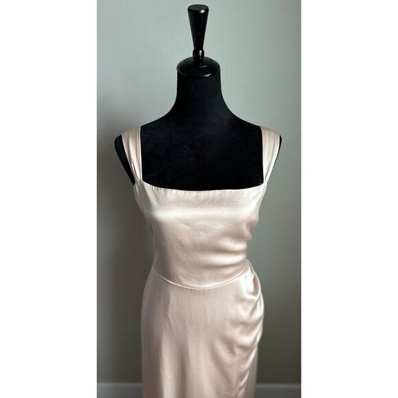 REFORMATION Women's Isolene Satin Grand Cru Sleeveless Maxi Dress ES Size 10 - Picture 7 of 9